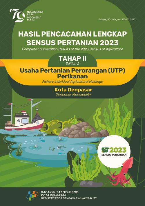 Hasil Pencacahan Lengkap Sensus Pertanian 2023 - Tahap II:  Usaha Pertanian Perorangan (UTP) Perikanan Kota Denpasar