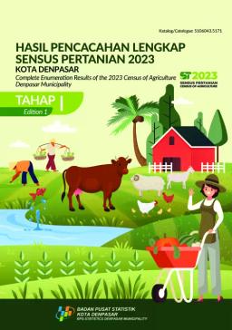 Complete Enumeration Results Of The 2023 Census Of Agriculture - Edition 1 Denpasar Municipality