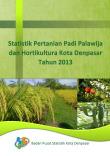 Statistik Padi Palawija Dan Hortikultura Kota Denpasar Tahun 2013 