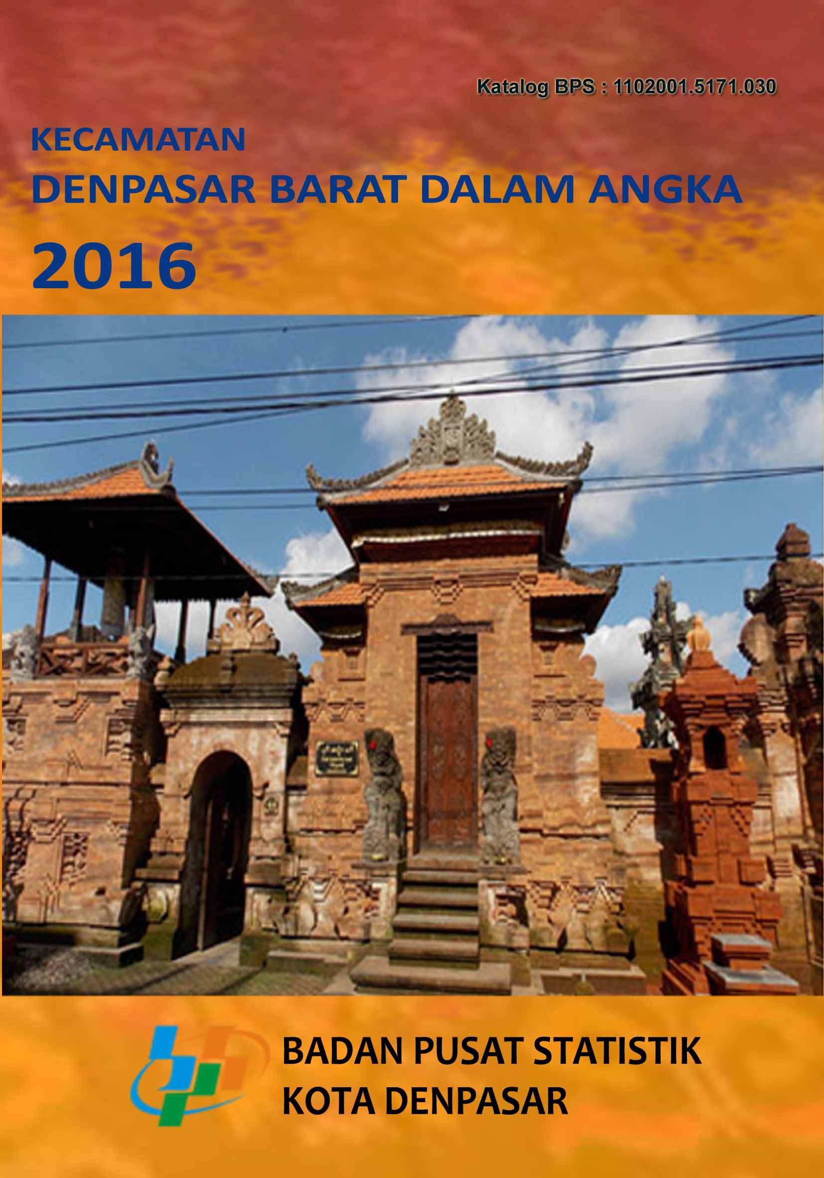 Denpasar Barat Subdistricts in Figures 2016