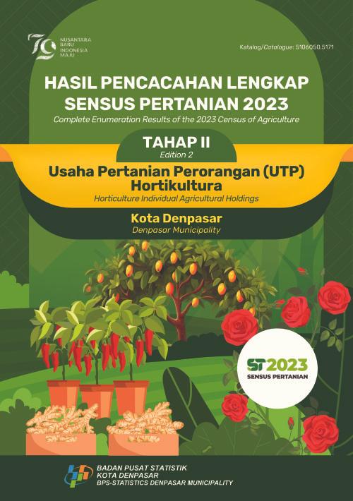 Hasil Pencacahan Lengkap Sensus Pertanian 2023 - Tahap II:  Usaha Pertanian Perorangan (UTP) Hortikultura Kota Denpasar