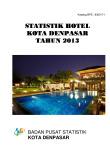 Hotel Statistics Of Denpasar City 2013